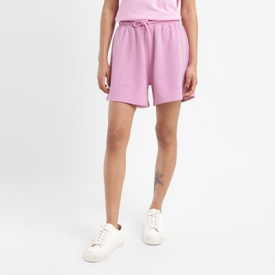 LEVI'S Solid Women Pink Casual Shorts