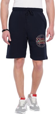 Marvel by Wear Your Mind Graphic Print Men Blue Regular Shorts