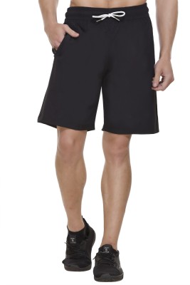 Leebonee Solid Men Black Casual Shorts