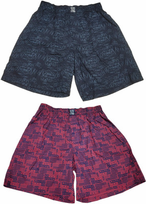 JOCKEY Printed Men Dark Blue, Red Boxer Shorts