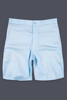 french crown Solid Men Blue Casual Shorts