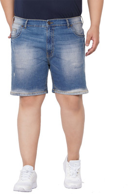 JOHN PRIDE Solid Men Blue Basic Shorts