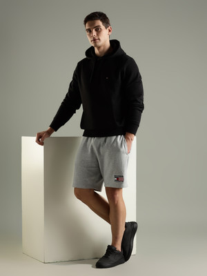 TOMMY HILFIGER Printed Men Grey Basic Shorts