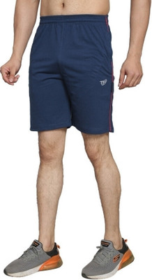 Tf Tex-fro Solid Men Reversible Blue Casual Shorts