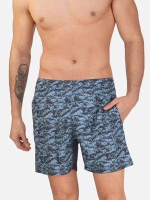 never lose Printed Men Grey Board/Swim Shorts