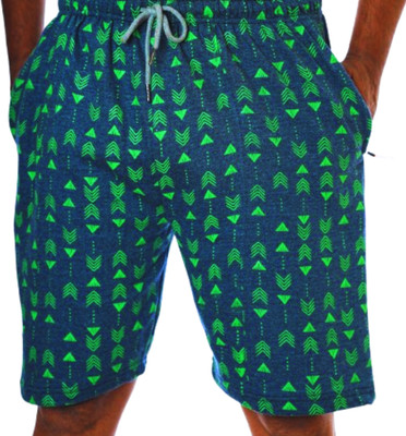 LAKSIMA Printed Men Grey Basic Shorts