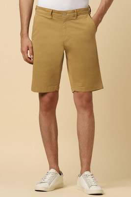 Allen Solly Solid Men Brown Regular Shorts