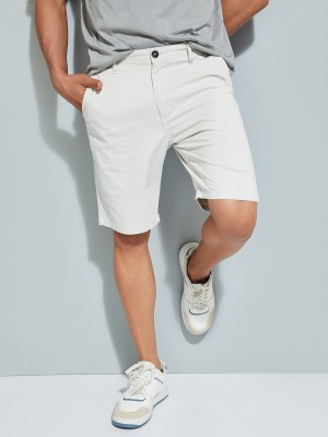 MAX Solid Men Grey Casual Shorts