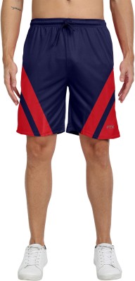 FTX Color Block Men Blue Sports Shorts