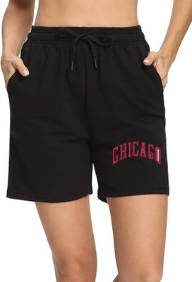 ARSHEEN ADORE Solid Women Black Regular Shorts