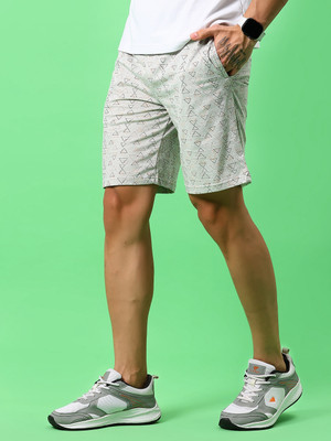 V-MART Printed Men Grey Regular Shorts