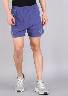 PUMA Solid Men Blue Sports Shorts