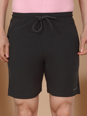 SWEET DREAMS Solid Men Dark Grey Basic Shorts