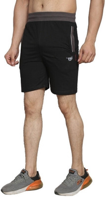 Tf Tex-fro Solid Men Reversible Black Casual Shorts