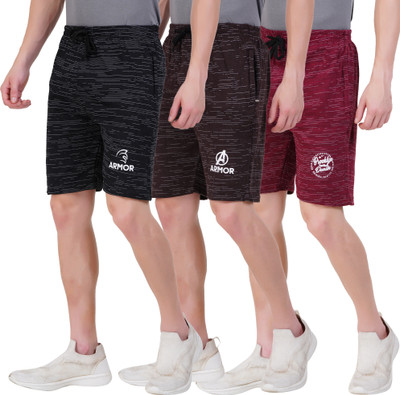 LEELOUIS Solid Men Multicolor Bermuda Shorts
