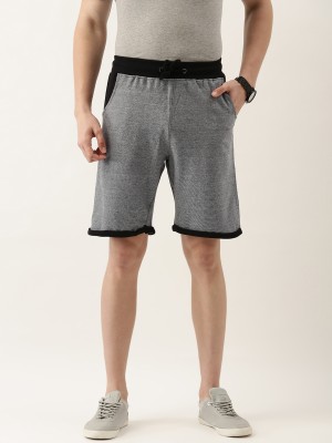 ARISE Solid Men Grey Casual Shorts