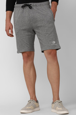 PETER ENGLAND Solid Men Grey Regular Shorts