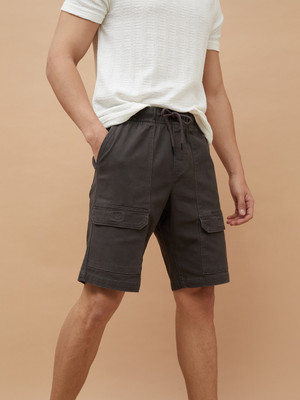 Fame Forever by Lifestyle Solid Men Grey Regular Shorts