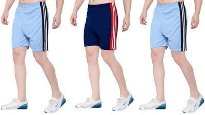 HouseOfCommon Striped Men Multicolor Sports Shorts