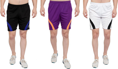 OORA TREND Mesh Men Black, Purple, White Sports Shorts