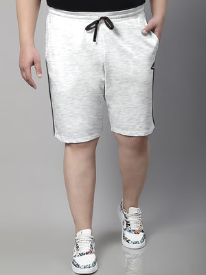 ARDEUR Self Design Men White Regular Shorts