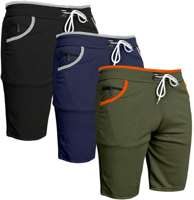VIRADIYAENTERPRISE Solid Men Multicolor Regular Shorts