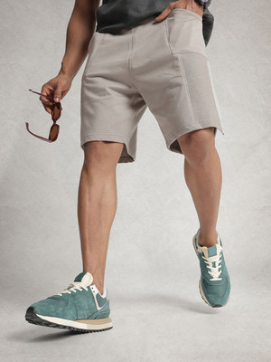 WROGN Solid Men Grey Regular Shorts
