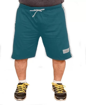 Kolva Solid Men Green Running Shorts