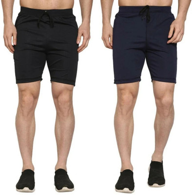 PG PENGUINE Solid Men Multicolor Regular Shorts