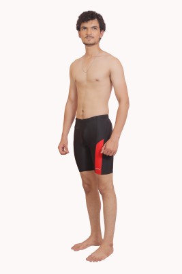 AASHRAy Solid Men Black Swim Shorts, Sports Shorts, Beach Shorts