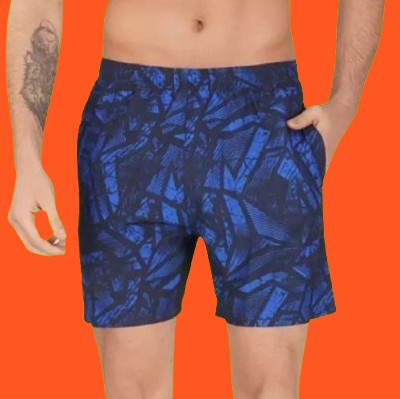 Mashirwadhe Printed Men Blue Compression Shorts