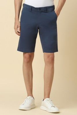 Allen Solly Solid Men Blue Regular Shorts