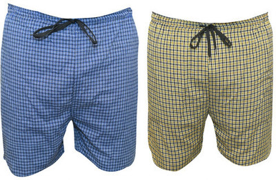 RAGINI ENTERPRISES Checkered Men Multicolor Regular Shorts