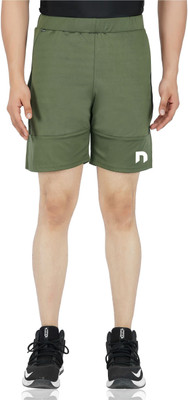WMX Solid Men Green Regular Shorts, Gym Shorts, Sports Shorts