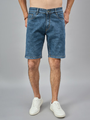 STUDIO NEXX Solid Men Denim Blue Denim Shorts