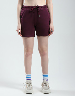 MONTE CARLO Solid Men Maroon Bermuda Shorts
