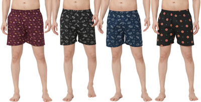 Anlon Printed Men Multicolor Boxer Shorts