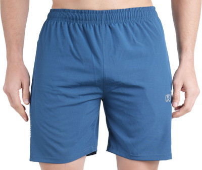 KWINGS Solid Men Light Blue Sports Shorts