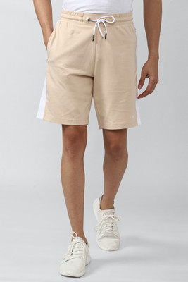 VAN HEUSEN Printed Men Beige Regular Shorts