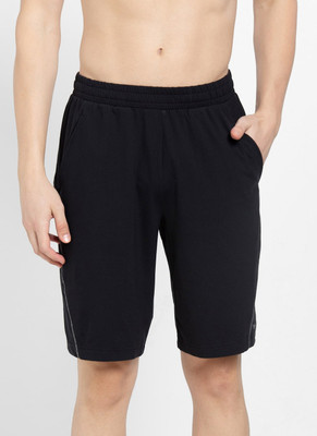 JOCKEY Solid Men Black Sports Shorts