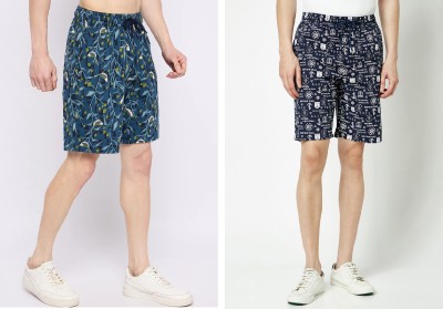 Ontop Printed Men Multicolor Casual Shorts