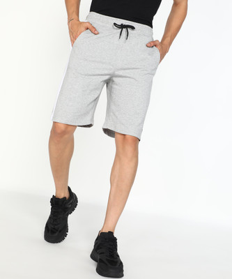 FOREVER 21 Color Block Men Grey Regular Shorts