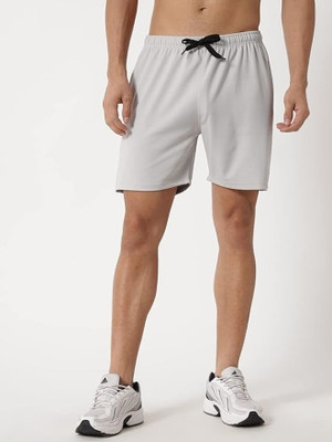Ranjith Solid Men Grey Basic Shorts