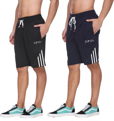 Basis Solid Men Multicolor Casual Shorts