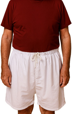 Zeal G Solid Men White Bermuda Shorts