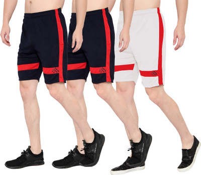 OORA TREND Mesh Men Black, Black, White Sports Shorts