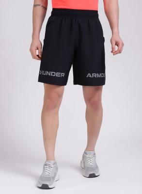 UNDER ARMOUR Solid Men Black Basic Shorts