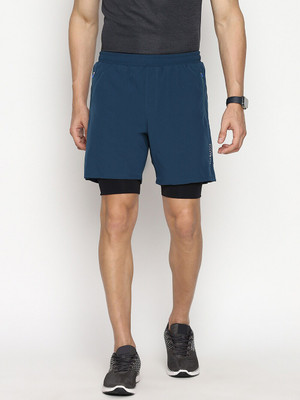 VAN HEUSEN Solid Men Blue Sports Shorts