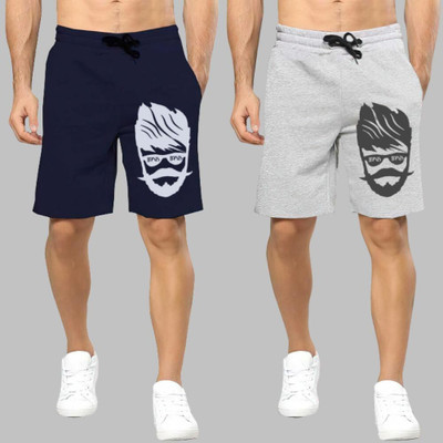 Basis Printed Men Multicolor Regular Shorts