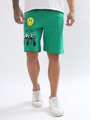 WEARDUDS Printed Men Green Casual Shorts